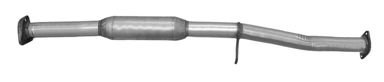 58476 Prebent Exhaust Pipe; 2004-2007 Subaru Impreza Rear