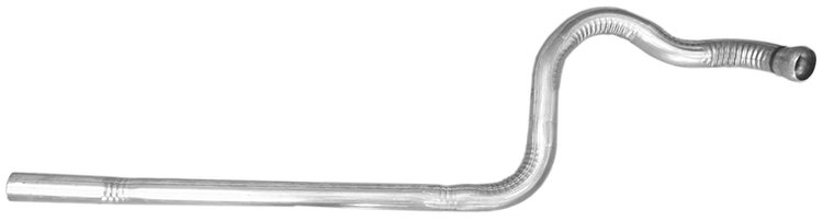 58567 Prebent Exhaust Pipe; 2011-2014 Ford Mustang Left