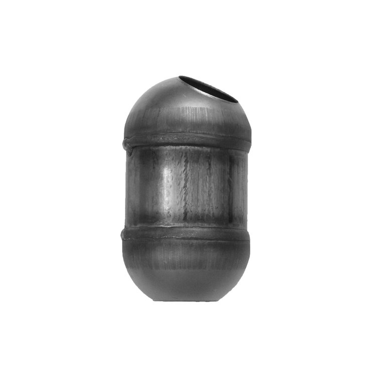 608374 Federal/EPA Catalytic Converter - Universal OBDII; 2.00 in. ID Angled Inlet; 7.000 In. OAL; 0-Port