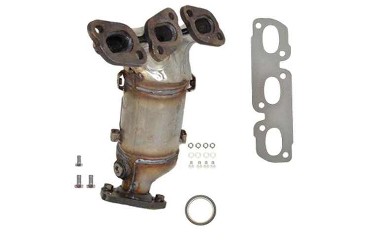 641267 Federal/EPA Catalytic Converter - Direct Fit w/ Integrated Manifold; Fits Select Mazda