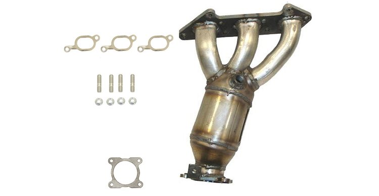 641375 Federal/EPA Catalytic Converter - Direct Fit w/ Integrated Manifold; 2002-2004 Volvo S80 Right