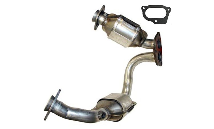 641385 Federal/EPA Catalytic Converter - Direct Fit; 2004-2005 Ford Explorer Sport Trac Front