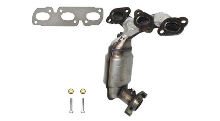 641386 Federal/EPA Catalytic Converter - Direct Fit w/ Integrated Manifold; Fits Select Ford/Mercury/Mazda