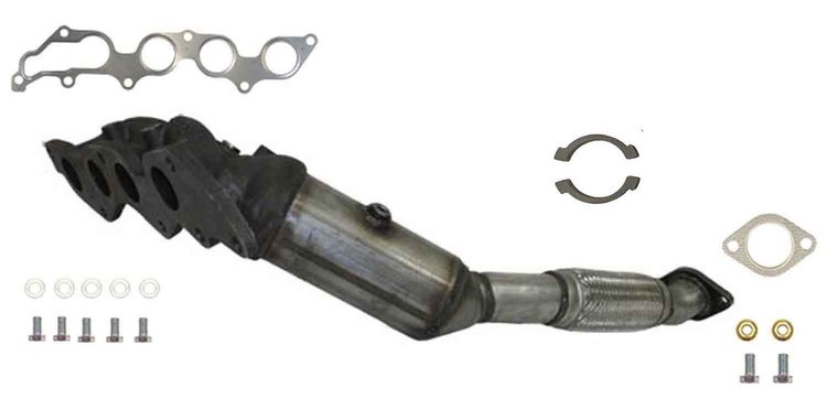 641390 Federal/EPA Catalytic Converter - Direct Fit w/ Integrated Manifold; 2009-2010 Ford Focus, Focus Front