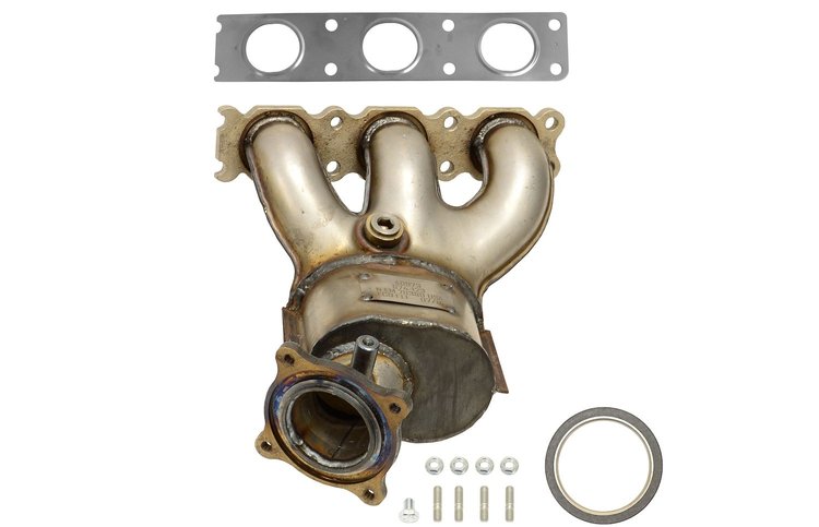 641422 Federal/EPA Catalytic Converter - Direct Fit w/ Integrated Manifold; Fits Select Volvo/Land