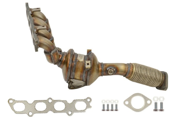 641504 Federal/EPA Catalytic Converter - Direct Fit w/ Integrated Manifold; Fits Select Ford