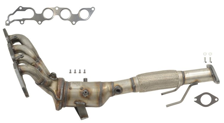 641550 Federal/EPA Catalytic Converter - Direct Fit w/ Integrated Manifold; Fits Select Ford