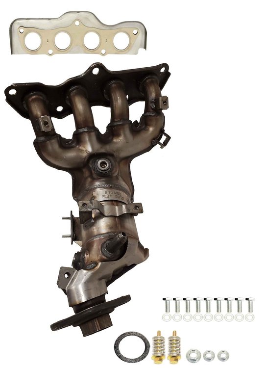 641609 Federal/EPA Catalytic Converter - Direct Fit w/ Integrated Manifold; 2011-2014 Mazda 2, 2 Front