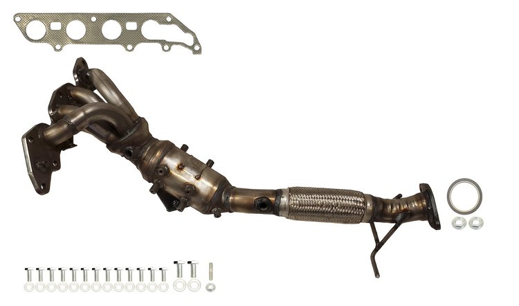641617 Federal/EPA Catalytic Converter - Direct Fit w/ Integrated Manifold; 2010-2013 Mazda 3 Front