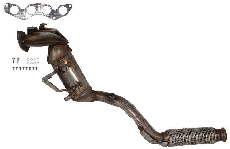 641622 Federal/EPA Catalytic Converter - Direct Fit w/ Integrated Manifold; 2018-2022 Ford EcoSport Front