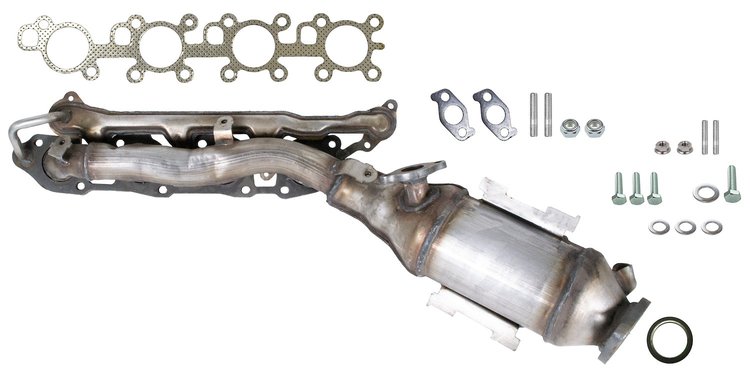 641632 Federal/EPA Catalytic Converter - Direct Fit w/ Integrated Manifold; 2010-2023 Lexus GX460 Left