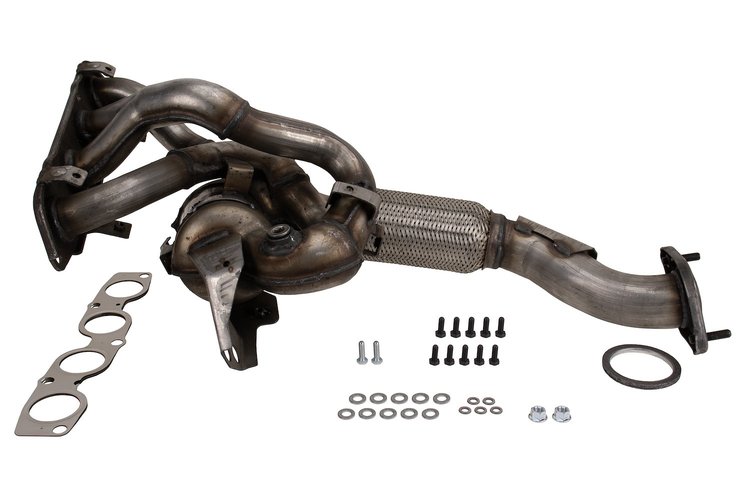 641651 Federal/EPA Catalytic Converter - Direct Fit w/ Integrated Manifold; 2018-2021 Mazda CX-5 Front