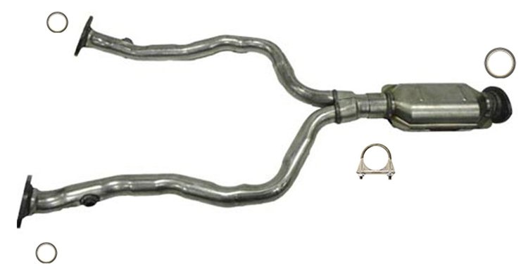 642837 Federal/EPA Catalytic Converter - Direct Fit; 2001-2005 Lexus GS430 Rear