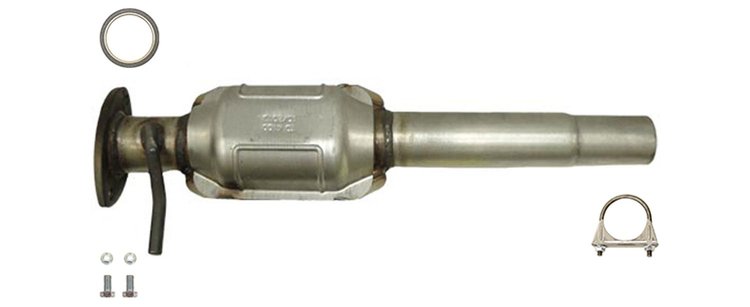 642892 Federal/EPA Catalytic Converter - Direct Fit; 2004-2007 Toyota Highlander Rear