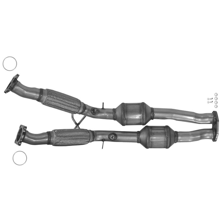 644007 Federal/EPA Catalytic Converter - Direct Fit; 2007-2010 Volvo XC90 Center, 2007-2014 Volvo XC90 Rear
