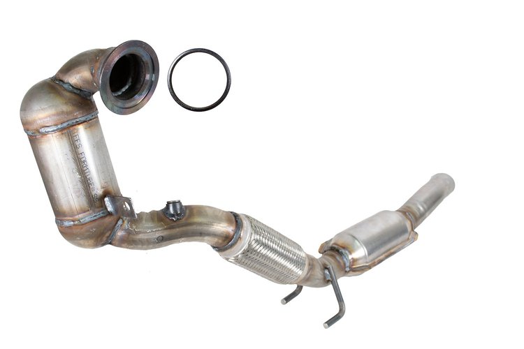 644248 Federal/EPA Catalytic Converter - Direct Fit; 2018-2024 Volkswagen Tiguan Front