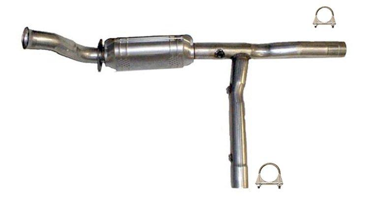 645223 Federal/EPA Catalytic Converter - Direct Fit; 1997-1998 Ford F-150, 1997-1998 Ford F-150 Right