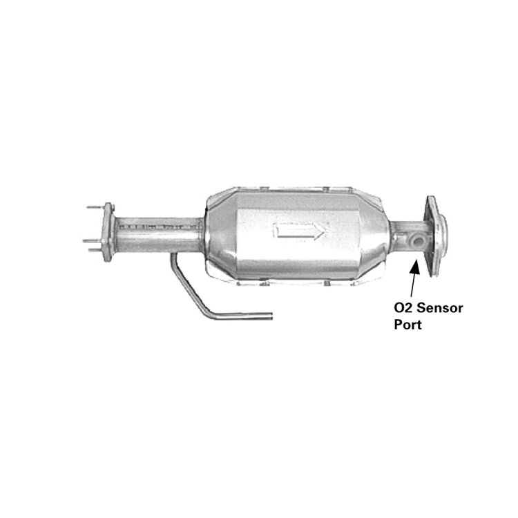 645373 Federal/EPA Catalytic Converter - Direct Fit; 2000-2002 Jeep Wrangler, 2000-2003 Jeep Wrangler Rear