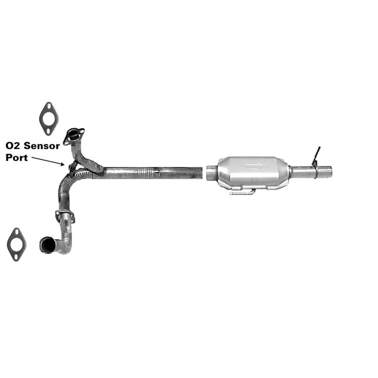 645911 Federal/EPA Catalytic Converter - Direct Fit; 1985-1995 Ford F-150, 1985-1995 Ford F-250