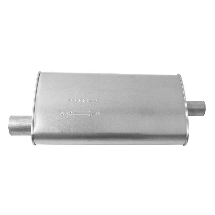 6509 Direct Fit Muffler - MSL Maximum; 2.500 In. Inlet; 2 In. Outlet; 20.000 In. Body; 26.000 In. OAL; OE co...
