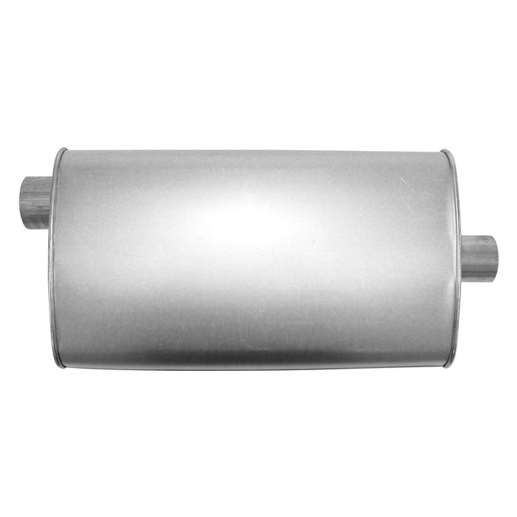 6532 Direct Fit Muffler - MSL Maximum; 2.500 In. Inlet; 2.25 In. Outlet; 19.000 In. Body; 23.000 In. OAL; OE...