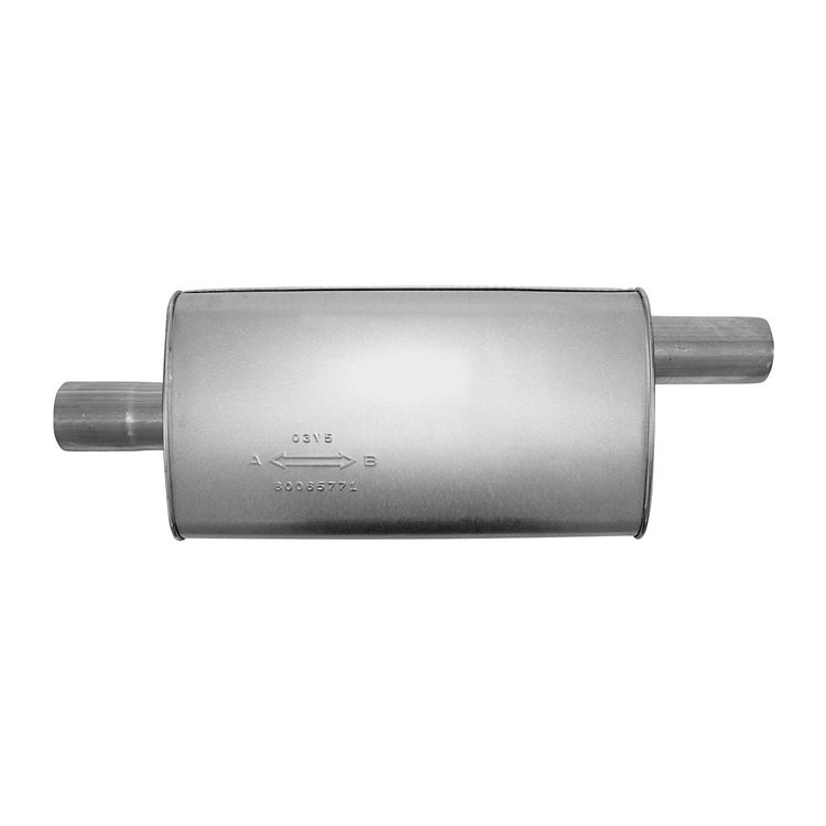 6577 Universal Muffler - MSL Maximum; 3.000 In. Inlet; 3.000 In. Outlet; 20.000 In. Body; 30.250 In. OAL; OE...