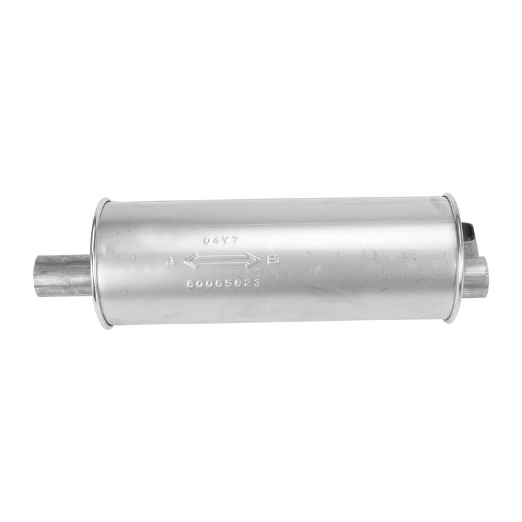 6582 Universal Muffler - MSL Maximum; 1.880 In. Inlet; 2 In. Outlet; 17.000 In. Body; 21.750 In. OAL; OE com...