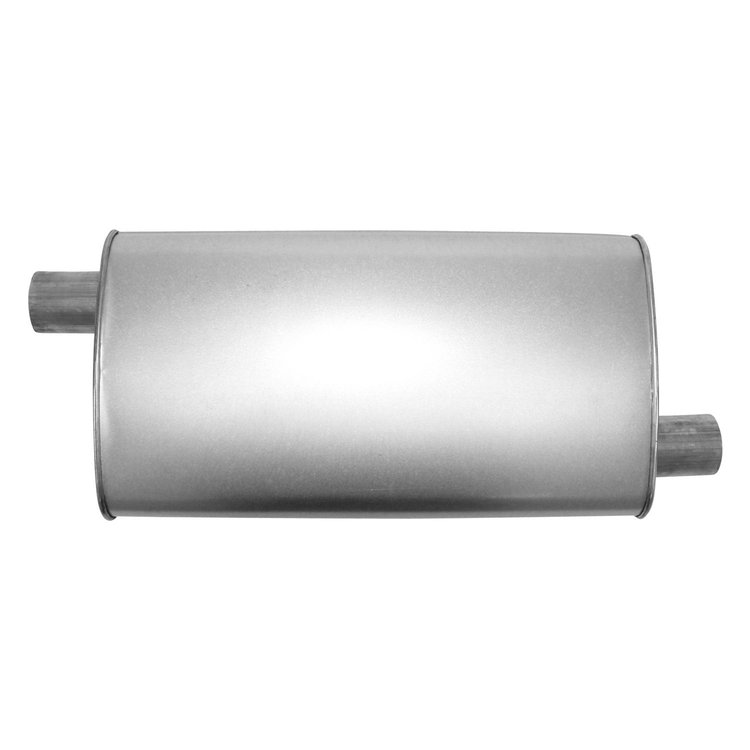 6598 Universal Muffler - MSL Maximum; 2.250 In. Inlet; 2.25 In. Outlet; 20.000 In. Body; 25.500 In. OAL; OE ...