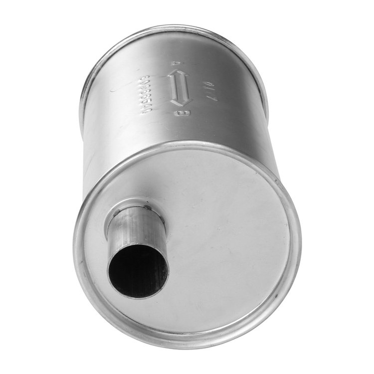 6654 Universal Muffler - MSL Maximum; 1.500 In. Inlet; 1.5 In. Outlet; 11.000 In. Body; 16.000 In. OAL; OE c...