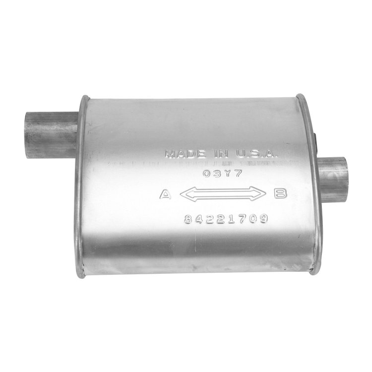 700193 Direct Fit Muffler - MSL Maximum; 1990-1992 Oldsmobile Cutlass Supreme Left, Pontiac Grand Prix Left