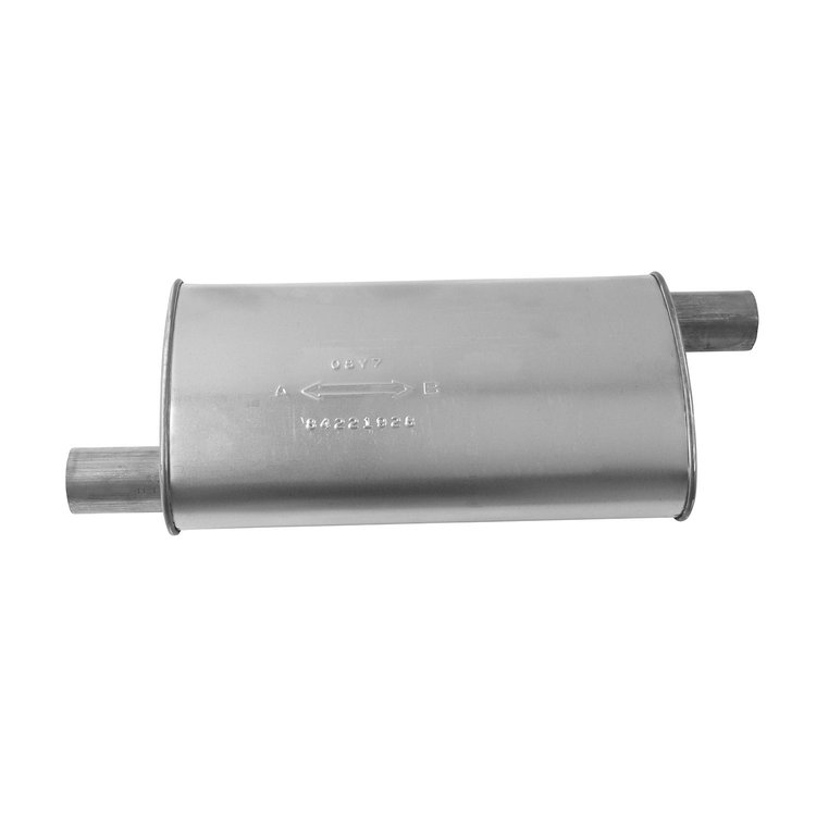 709012 Universal Muffler - MSL Maximum; 2.000 In. Inlet; 2 In. Outlet; 16.750 In. Body; 23.000 In. OAL; OE c...