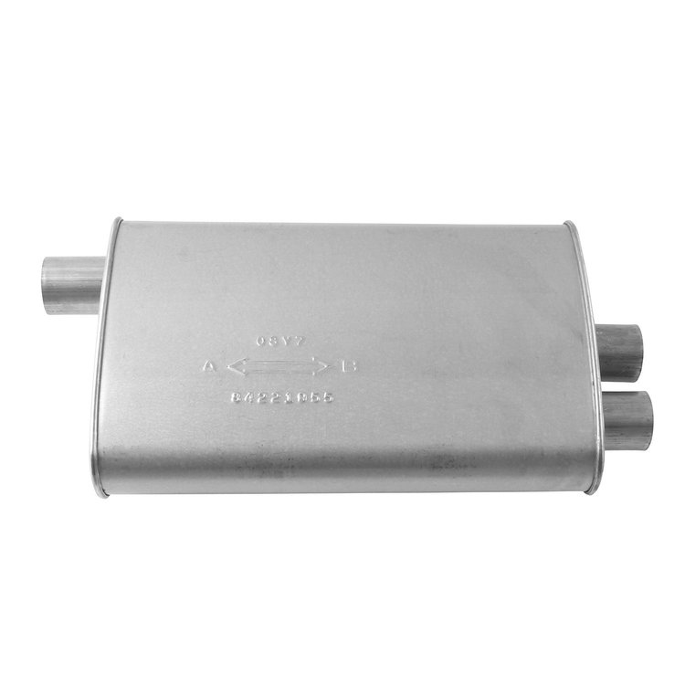 709015 Universal Muffler - MSL Maximum; 2.000 In. Inlet; 2 In. Outlet; 17.000 In. Body; 21.250 In. OAL; OE c...