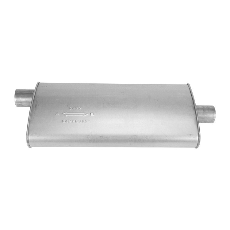 709022 Universal Muffler - MSL Maximum; 2.500 In. Inlet; 2.5 In. Outlet; 23.250 In. Body; 29.000 In. OAL; OE...