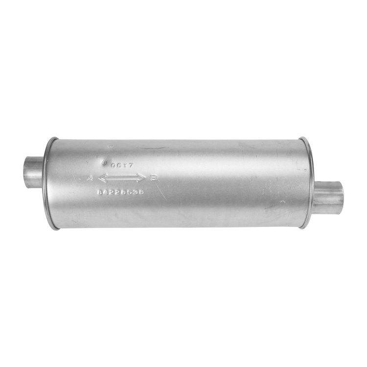 709025 Universal Muffler - MSL Maximum; 2.500 In. Inlet; 2.5 In. Outlet; 20.000 In. Body; 25.000 In. OAL; OE...