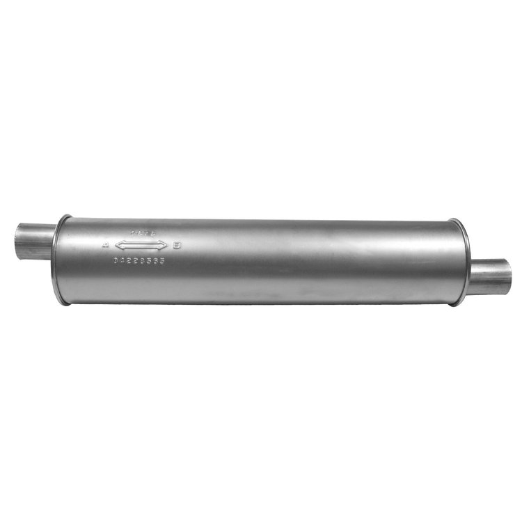 709027 Universal Muffler - MSL Maximum; 2.500 In. Inlet; 2.5 In. Outlet; 28.000 In. Body; 35.000 In. OAL; OE...