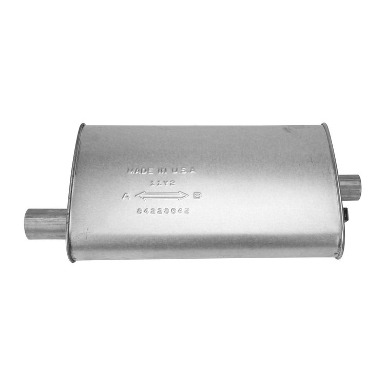 709029 Universal Muffler - MSL Maximum; 2.000 In. Inlet; 1.75 In. Outlet; 18.000 In. Body; 23.000 In. OAL; O...