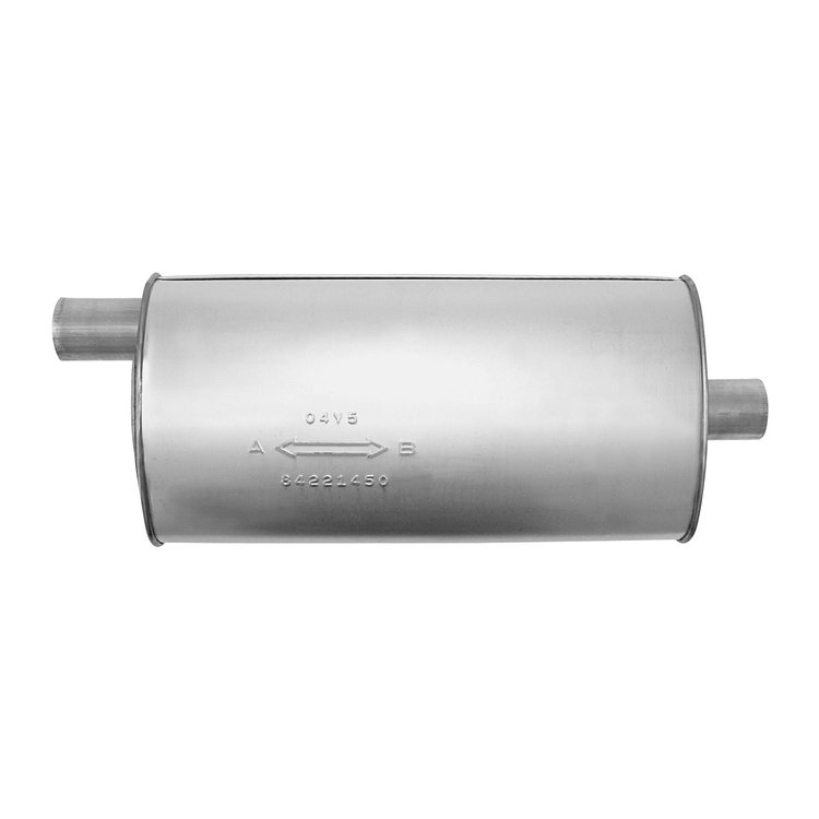 709992 Direct Fit Muffler - MSL Maximum; 2.000 In. Inlet; 2 In. Outlet; 18.000 In. Body; 23.500 In. OAL; OE ...