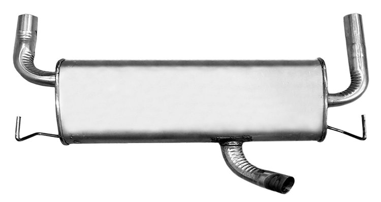 7575 Exhaust Muffler Assembly; 2013-2019 Ford Escape