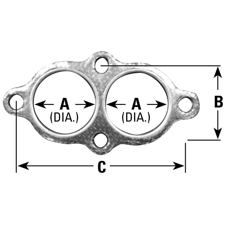 8401 Exhaust Pipe Flange Gasket; 1995-1999 BMW 318ti, 1996-1999 BMW 318i, 1996-1999 BMW 318is