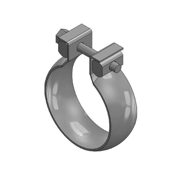 8620 Exhaust Clamp; Fits Select Chevrolet/GMC