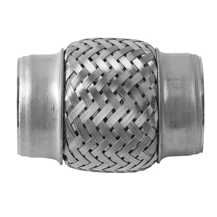 8826IB Flex Coupling - 300 Series SS, 3" Core, No Necks, 4" OAL w/Inner Braid