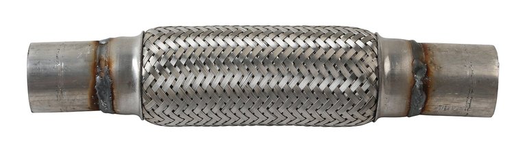 8837IB Flex Coupling - 300 Series SS, 1.75" Core, 1.75" Necks, 12" OAL w/Inner Braid