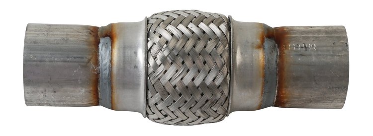 8839IB Flex Coupling - 300 Series SS, 2" Core, 2" Necks, 8" OAL w/Inner Braid