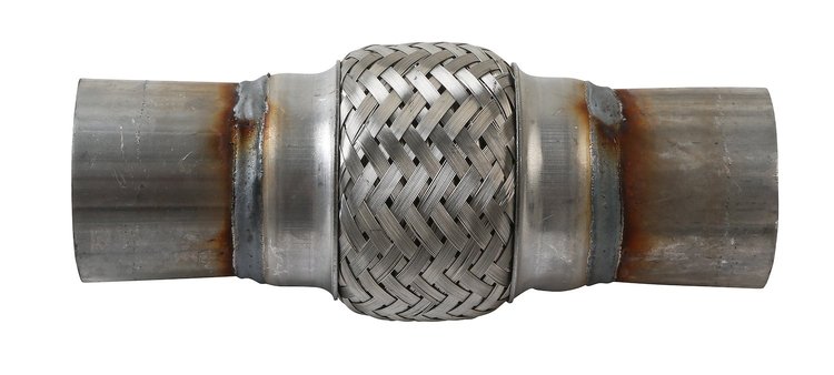 8843IB Flex Coupling - 300 Series SS, 2.25" Core, 2.25" Necks, 8" OAL w/Inner Braid