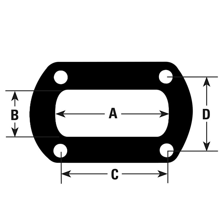 9245 Exhaust Pipe Flange Gasket; Fits Select Ford