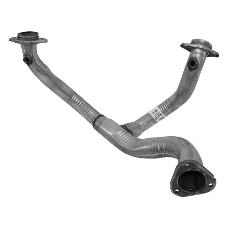 93118 Prebent Exhaust Pipe; 2000-2005 Ford F-250 Super Duty Front, F-350 Super Duty Front, Excursion Front