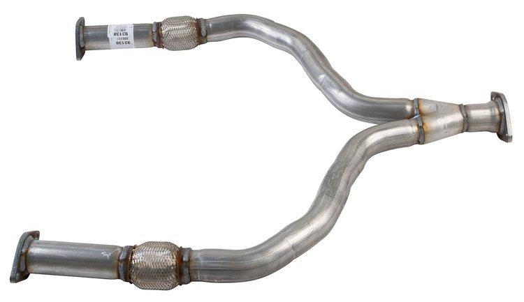 93138 Prebent Exhaust Pipe; 2007-2008 INFINITI G35 Front, 2009-2010 INFINITI G37 Front