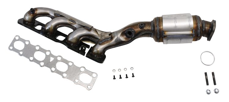 9506 6" Flat Band U-Bolt Exhaust Clamp w/Flange Nuts - Zinc Plated Steel