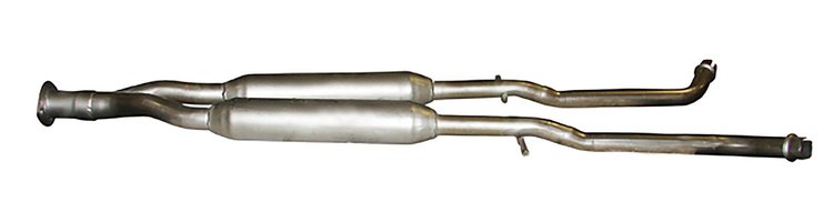 96646 Prebent Exhaust Pipe; 2009-2013 INFINITI G37 Rear, 2007-2008 INFINITI G35 Rear