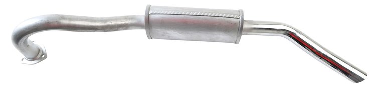 AR0107 Exhaust Muffler; 1963-1974 Alfa Romeo Giulia Rear, Giulia Sprint Rear, GT Veloce Rear